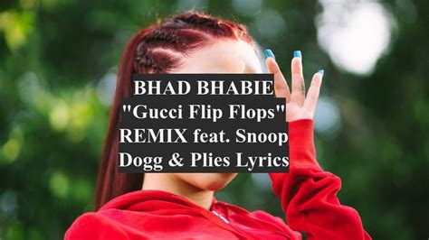 gucci flip flops lyrics gay version|bhad bhabie music.